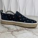 America's Сup Espadrille Damier Slip On Blue Cotton