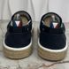 America's Сup Espadrille Damier Slip On Blue Cotton