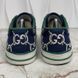 Tennis 1977 Web Maxi GG Monogram Sneaker Ink Blue Fabric