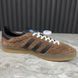 Adidas Gazelle GG кросівки коричневі велюрові 2923 фото 4
