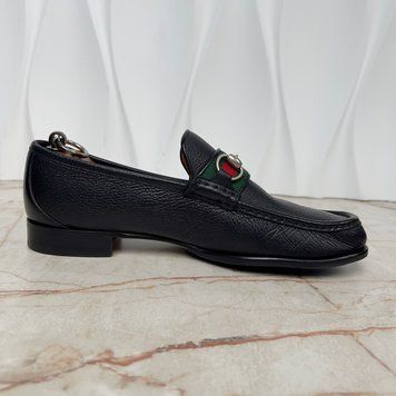 1953 Horsebit Web Loafers Black Leather