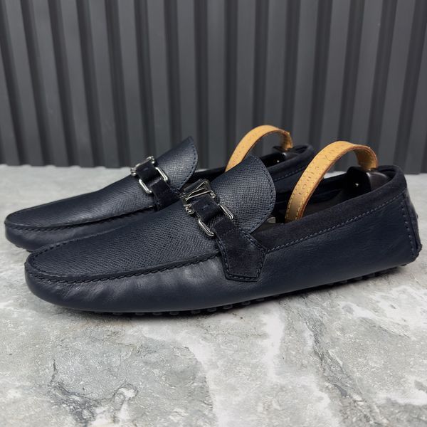 Hockenheim Moccasin Blue Taiga Leather