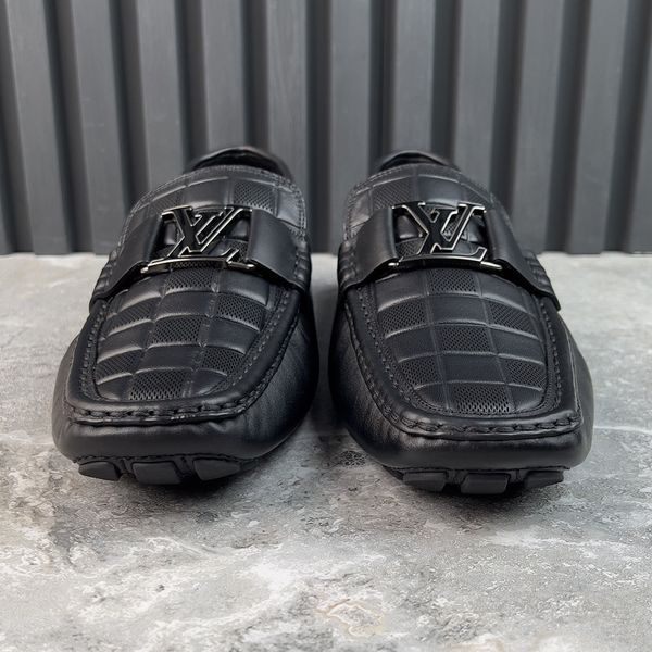 Monte Carlo Moccasins Damier Infini Black Leather