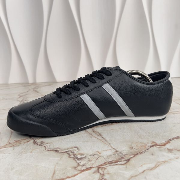 Tourelle TN SPM Crocodile Logo Sneakers Black Grain Leather