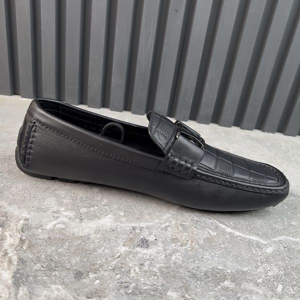 Monte Carlo Moccasins Damier Infini Black Leather