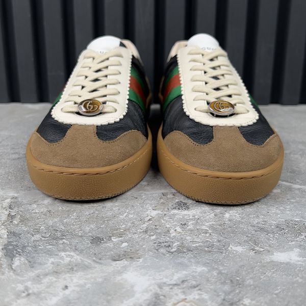 G74 Web GG Sneakers Black Leather