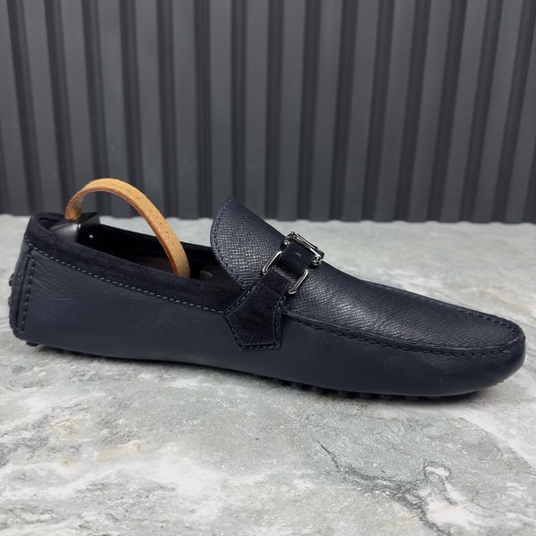 Hockenheim Moccasin Blue Taiga Leather