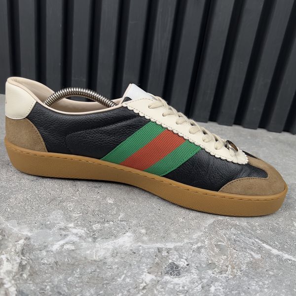 G74 Web GG Sneakers Black Leather
