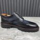 Derby Classic Shoes Blue Leather
