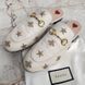 Gucci Princetown Horsebit Stars Bees Mule White Leather 3671 фото 4