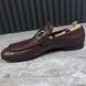 Tom Ford Era GG Monogram лофери коричневі шкіряні із тисненням 3084 фото 5
