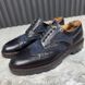 Derby Classic Shoes Blue Leather