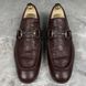 Tom Ford Era GG Monogram лофери коричневі шкіряні із тисненням 3084 фото 7