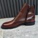 Boots Monk Strap Burgundy Patina Leather