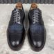 Derby Classic Shoes Blue Leather