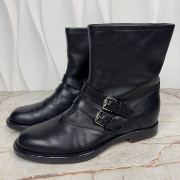 Ankle Boots Black Leather