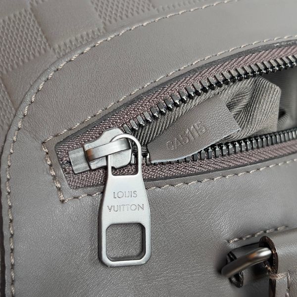 Porte-Documents Jour Damier Business Bag сумка для ноутбука коричнева шкіряна 3439 фото