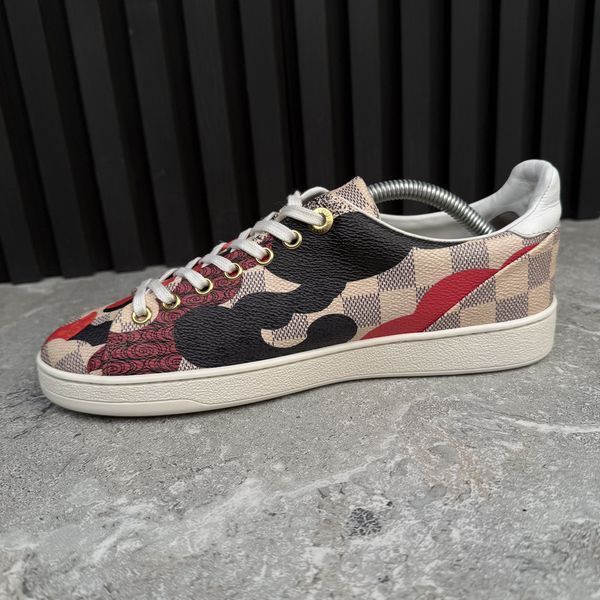 Frontrow Damier Azue Overcloud Canvas