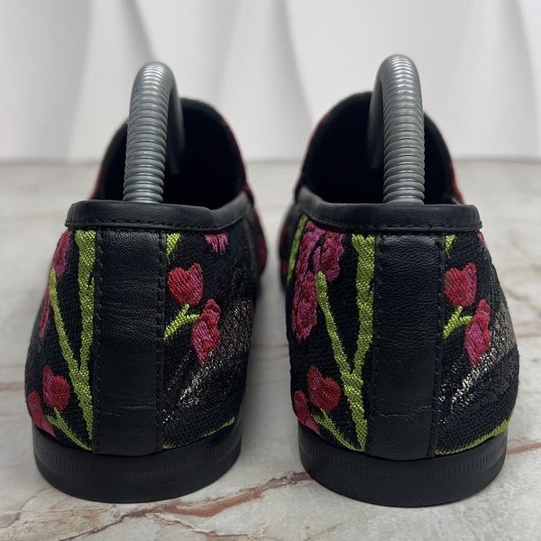 Horsebit Jordaan Loafers Flower Multicolor Lurex Fabric