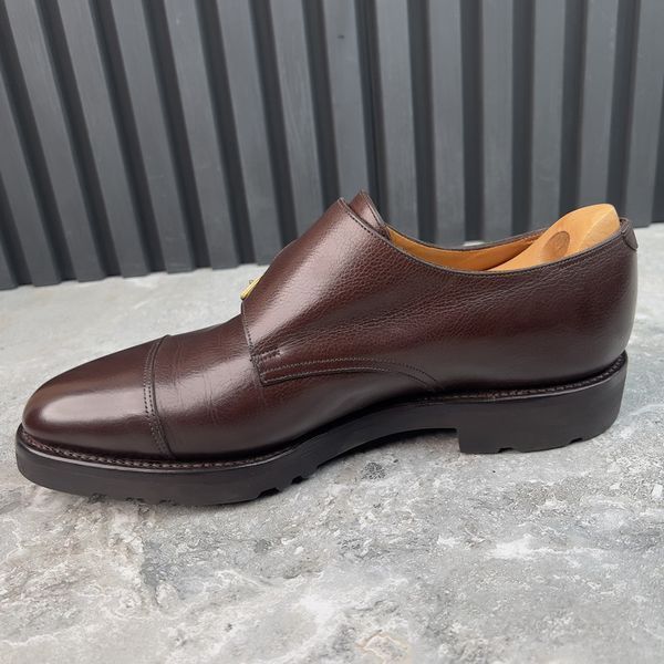 William класичне взуття монк коричневі шкіряні з Cap Toe 3997 фото