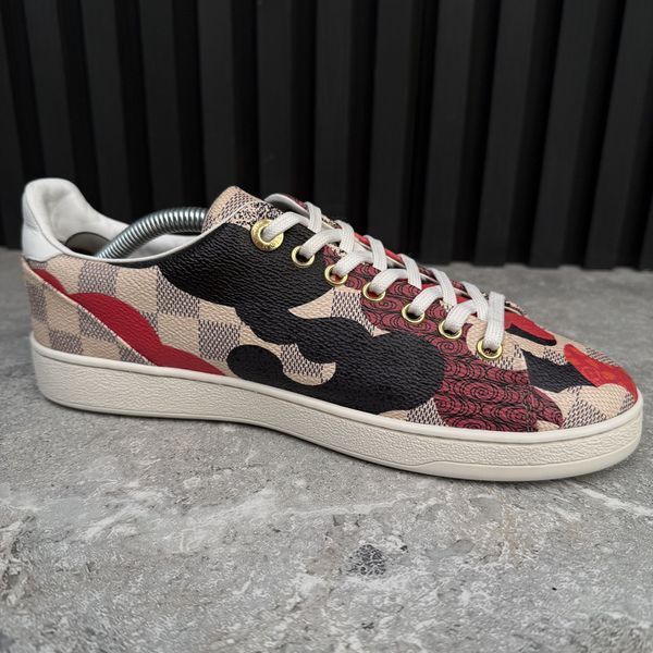 Frontrow Damier Azue Overcloud Canvas