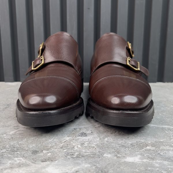 William класичне взуття монк коричневі шкіряні з Cap Toe 3997 фото