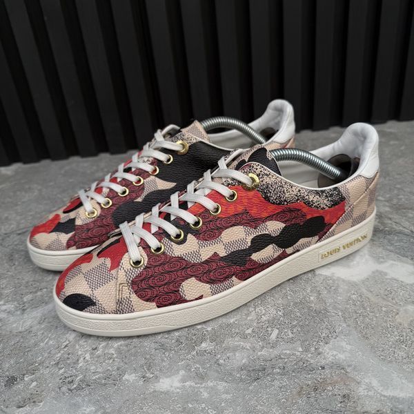 Frontrow Damier Azue Overcloud Canvas