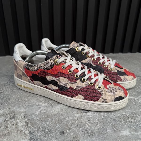 Frontrow Damier Azue Overcloud Canvas
