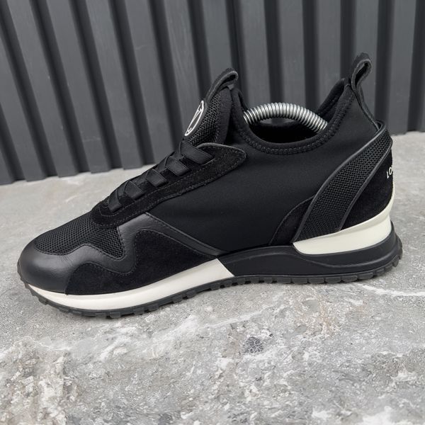Run Away LV Circle Logo Sneakers Leather Mesh