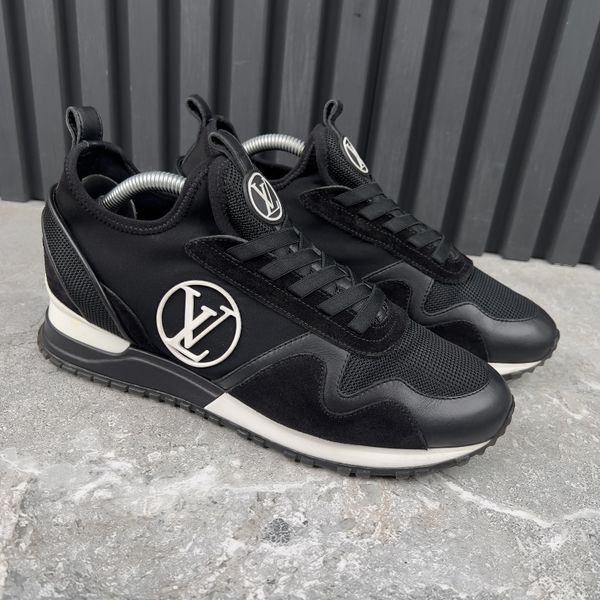Run Away LV Circle Logo Sneakers Leather Mesh