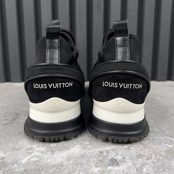 Run Away LV Circle Logo Sneakers Leather Mesh