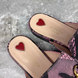 Princetown ST Romain Horsebit Satin Mule Pink Textile