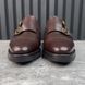 William класичне взуття монк коричневі шкіряні з Cap Toe 3997 фото 2