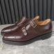 William класичне взуття монк коричневі шкіряні з Cap Toe 3997 фото 1