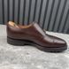 William класичне взуття монк коричневі шкіряні з Cap Toe 3997 фото 7