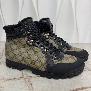 GG Canvas Boots Beige