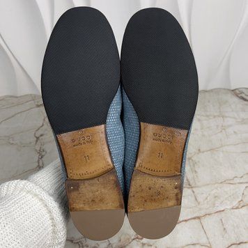 1953 Horsebit Loafer Raffia Brown Leather
