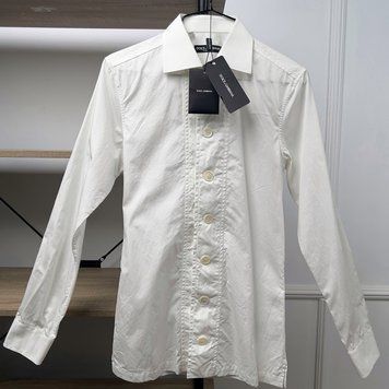 Сорочка біла бавовняна D&G1 фото