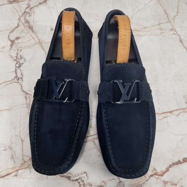 Monte Carlo Moccasins Blue Suede