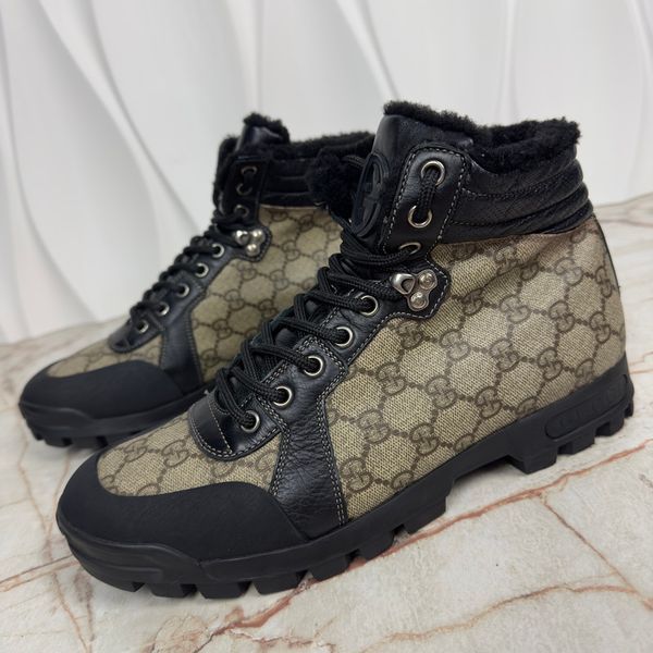 GG Canvas Boots Beige