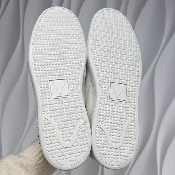 Frontrow Sneakers Slip On White Crocodile Embossed Leather
