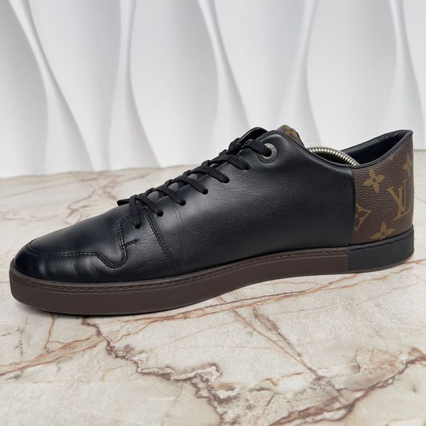 Line Up Sneaker Monogram Canvas Black Leather
