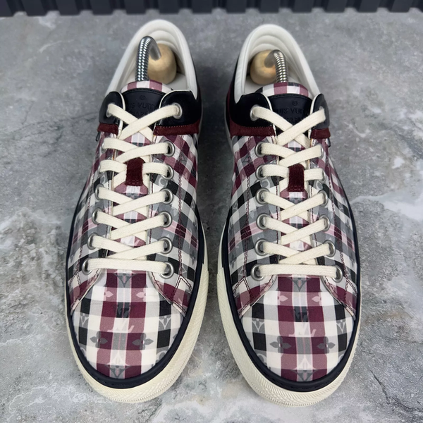 Twister Sneakers LV Monogram Plaid Red Textile