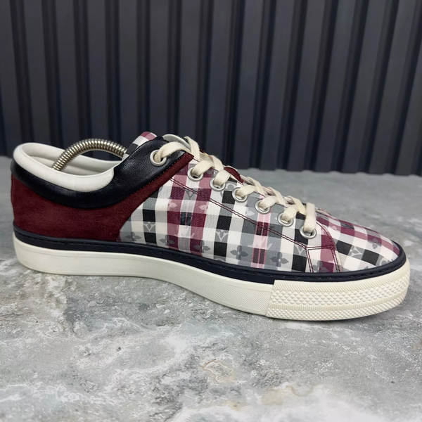 Twister Sneakers LV Monogram Plaid Red Textile