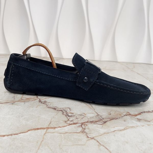 Monte Carlo Moccasins Blue Suede