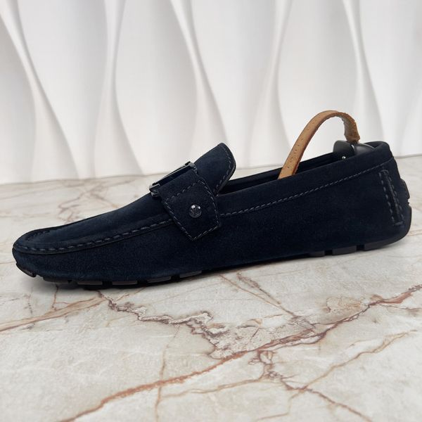 Monte Carlo Moccasins Blue Suede