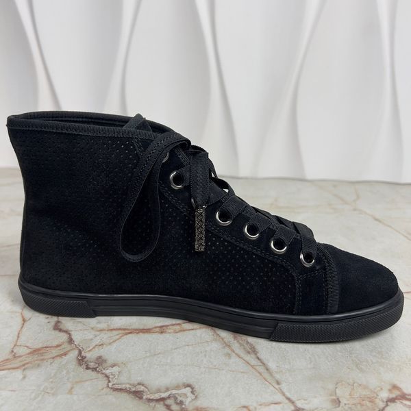 High Top Sneakers LV Logo Perforated Suede