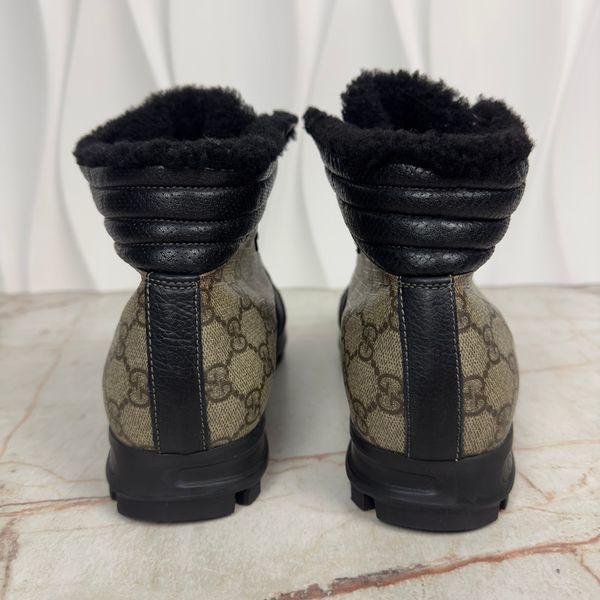 GG Canvas Boots Beige