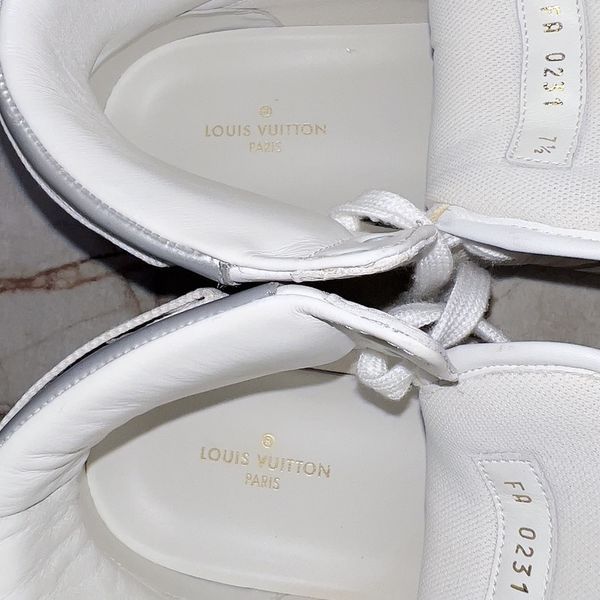Rivoli Monogram High Top Sneaker White Leather