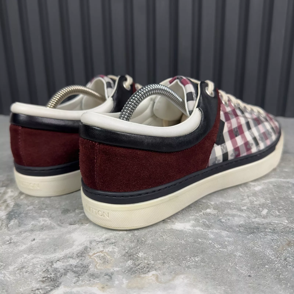 Twister Sneakers LV Monogram Plaid Red Textile
